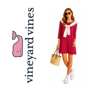 Vineyard Vines | Dresses | Vineyard Vines Jet Stripe Tiered Linen Dress |  Poshmark